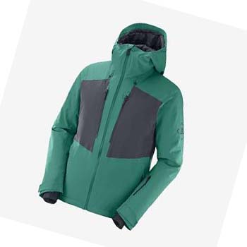 Chaquetas De Esquí Salomon HIGHLAND Hombre Verdes | MX 3345GSO